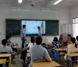 青海西宁昆仑中学65寸多媒体讲授一体机